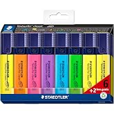 STAEDTLER 364A C8 Textsurfer Classic Highlighter Assorted Colors (Pack of 6+2 Free Cards)