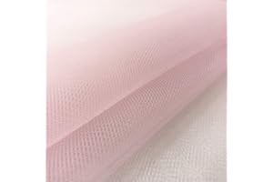 Panini Tessuti, Tessuto Tulle Morbido Venduto al Mezzo Metro, 1 qtà = 50 cm; 2 qtà = 100 cm Abbigliamento Unisex e Accessori