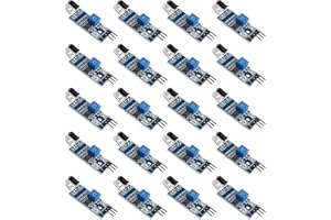 HALJIA 20 Piezas IR Módulo de Sensor de Evitación Obstáculos Infrarrojos para Arduino Robot Coche Inteligente, Módulo Tubo Infrarrojo, Sensor Reflexión Fotoeléctrica, Distancia Detección 2-30cm