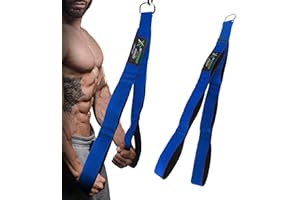 LARA STAR Verstellbare, robuste Trizepsseil-Kabelbefestigung für Fitnessstudio, 45–79cm, extra Langer Arm, zum Herunterziehen für Heim-/Fitnessgerä (schwarz)