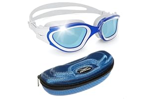 AqtivAqua Lunettes de Natation, DX Lunettes Piscine à Champ de Vision Large pour Adultes Hommes Femmes, Anti-Buée Étanches