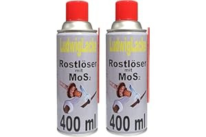 LUDWIGLACKE Luwdig preparat do usuwania rdzy, 2 x 400 ml, spray z MoS2