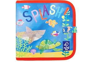 Jaq Jaq Bird 4 craies Motif mer et Livre de coloriage effaçable pour Enfants, 1108032