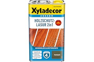Xyladecor Holzschutz-Lasur, Universeller Allwetter-Schutz – Der Klassiker, Tannengrün, 2,5 l
