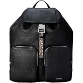Calvin Klein WEBBING STRAP FLAP B﻿ACKPACK Kadın Sırt &Ccedil;antası Black OS