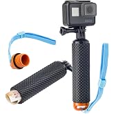 Digicharge Floating Handle Waterproof Grip Grip for GoPro Lit Hero Hero13 13 MAX 2 Hero12 12, DJI OSMO Action 5 Pro 4, Insta3