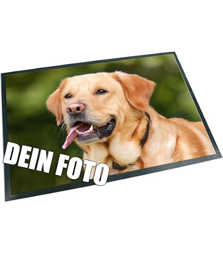 Personalisierte Fußmatte – Mit Eigenem Text, Foto Oder Logo | Schmutzfangmatte Für Tür & Flur, 90x60 Cm
