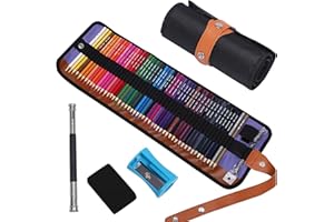 ‎UGMIC Ugmic 50 Buntstifte - Premium Farbstifte für Erwachsene und Kinder, Hochwertige Farbstifte mit lebendigen Farben und geschmeidiger Textur, Ideal für Erwachsene, Malbücher & mehr