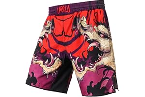 LAFROI Męskie spodnie MMA, boks, trening cross i inne sporty walki-QJK06