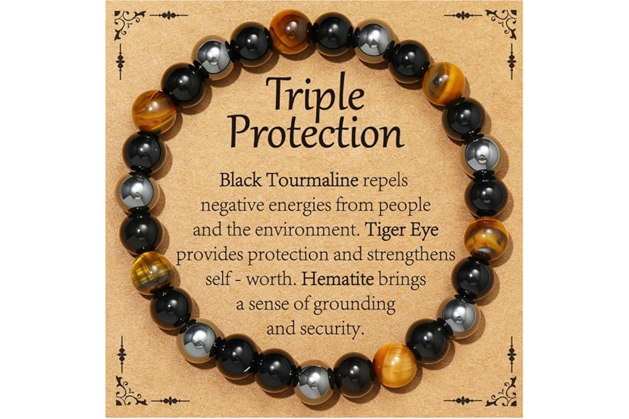 Aretas Crystal Beaded Bracelets for Women Ladies Bracelet 8mm Gemstone Beaded Stretch Bracelet Natural Stone Jewellery Birthday Valentines Christmas Gifts for Her Girls
