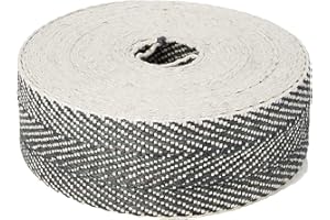 Pandoras Upholstery 1-Piece Herringbone Webbing Roll, Black and White - 33 Metre Roll