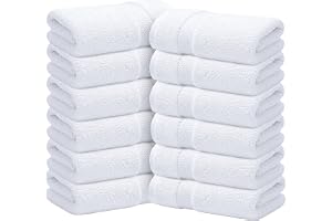 Infinitee Xclusives - 12 Pack 100% Cotton Face Cloths Wash Cloths |30x30 cm| - Ultra Soft & Highly Absorbent Fingertip Towels