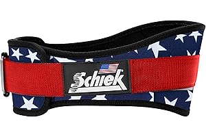 Schiek Sports pas do podnoszenia ciężarów z nylonu, rozmiar XXL, gwiazdy, 15,2 cm