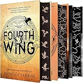 Empyrean Series by Rebecca Yarros &ndash; 3-Book Deluxe Hardcover Collection Set (Fourth Wing, Iron Flame &amp; Onyx Storm) with Spraye