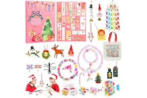 GENERIC Humairc Adventskalender Basteln 2023 Jungen Mädchen Weihnachtskalender 24 Weihnachten Bastelsachen Bastel Kalender Kreative Adventskalender Kinder