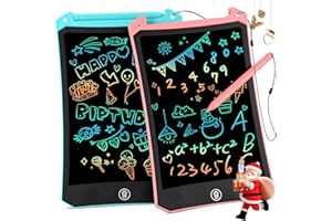 2-pak tablet do pisania LCD z kolorowym ekranem RaceGT 8,5-calowa magiczna tablica podkładka do rysowania LCD dla dzieci prezent i zabawka dla dzieci w wieku 3, 4, 5, 6, 7, 8 lat (różowy i niebieski)