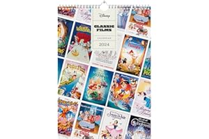 Grupo Erik - Calendrier Mural 2024 Grand Format Les Classiques Disney | Calendrier Original Sous Licence Officielle