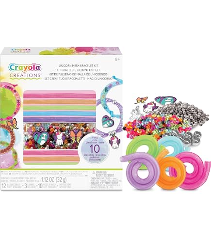 CRAYOLA CREATIONS, SET PER BRACCIALETTI E BIJOUX CON LETTERE E PERLE CON PIù DI 800 PERLINE, ATTIVITà CREATIVA E REGALO PER BAMBINE, DA 8 ANNI - Toys Center