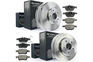 ‎NB PARTS Bremsen/BREMSSCHEIBEN + BREMSBELÄGE VORNE + HINTEN NB PARTS GERMANY 10043020
