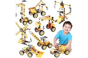 iKidiki Giochi Bambini 5 6 7 8 9 Anni Maschio, Costruzione Camion Giocattolo per Bambini Regalo Bambino 6 7 8 Anni Gioco Bambino 5-9 Anni Maschio Regalo Bimbo 5-10 Anni Macchinine per Bambini