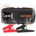 AsperX Jump Starter Power Pack(Up to 10L Gas/8L Diesel), 3000A Car Battery Booster Jump Starter with Jump Leads, LED Flashlight and LCD Display, Jump Pack for 12V Vehicles, Pickup, SUV, Motorcycle