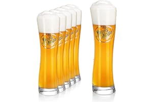 SAHM Maisel´s Weisse Original Weizenbiergläser 0,5 l (6 STK) Set - Hefe Weissbiergläser 0,5 l - Maisel Gläser als tolles Geschenk