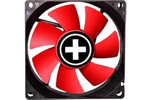 Xilence XPF80.R.PWM 80 mm wentylator obudowy PWM, 4-pinowy, czerwony/czarny