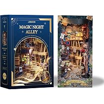 Kit Book Nook Miniature - Maison De Poupée Avec éclairage LED Et Housse Anti-poussière - Coin Lecture Créatif Pour Ados Et Adultes - Bricolage Relaxant