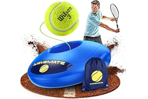 MOVEMATE Dispositivo de Entrenamiento de Pádel/Tenis con Pelota Wilson® | Innovador Equipamiento Deportivo para Exteriores, en el Parque, en el jardín | con Bolsa de Transporte y vídeos de Ejercicios