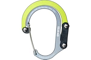 GEAR AID HEROCLIP Mousqueton et Crochet (Petit) pour Pochette, Poussette, et Sac à Dos, Vert Marine
