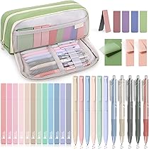 ESSALOO Schulsachen Set Aesthetic - Federmäppchen Mit Stiften & Zubehör