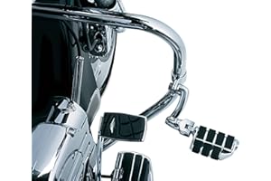 Kuryakyn 4575 Motorcycle Foot Controls: Longhorn Offset Dually Highway Pegs with Magnum Quick Clamps for 1-1/4" Engine Guards/Tubing, Chrome, 1 Pair