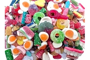 CR Snacking Pick & Mix Sweets 1kg - 20 Varieties Fizzy, sour and Jelly Sweets, premium quality pick and mix sweets, Large Retro Candy Assortment Bag - for Children, Adults, Christmas