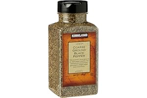 Kirkland Signature Spice Seasoning Dressing Coarse Ground Black Pepper Jar, 359 g