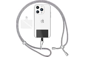 NALIA Bunte Universal-Kette mit Pad, Band für Handy-Hülle zum Umhängen, Karabinerhaken Anhänger Metall, Schlüsselband Umhängeband 160 cm, Crossbody Lanyard mit Schlaufe, Farbe:Schwarz Weiß Cruella