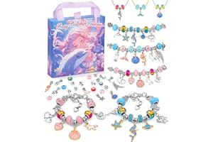 Tomylv Bracelet Making Kit Gifts for Girls 5-12 Year Old, Jewellery Making Kit Charm Bracelet Making Kit DIY Arts and Crafts for Kids, Christmas Girls Birthday Presents for 7 8 9 10 11 12 Year Olds