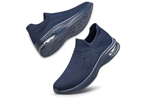 SURFING TREE Womens Slip On Trainers Walking Shoes Non Slip Running Shoes Breathable Workout Shoes