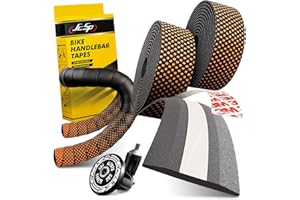 KAKVEIAI 2 pcs Ruban pour Guidon, Vélo de Route Ruban, Guidon pour vélo résistante à la déchirure, pour Bouchons D'extrémité et Bandes Adhésives incluses -Résistant à l'usure Antidérapante et Facile à Poser