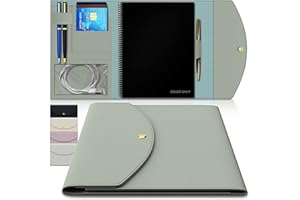 ‎NOTE WRAP Slim Lightweight Organiser Cover for Rocketbook Accessories, Journal, Notebook - Letter Size A4 Fits 8.5 x 11 Book - Hobonichi Cousin, Stalogy and Midori MD Planners - Soft & Flexible Faux Leather