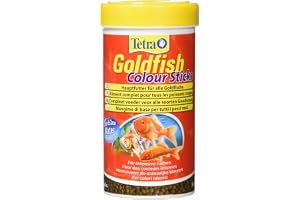 Tetra Goldfish Colour Sticks, foderpinnar för guldfisk för att utveckla sin naturliga färgprakt, 250 ml burk