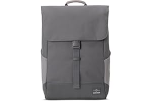 Johnny Urban Mochila Mujer & Hombre Gris Oscuro - MIKA - Grande Macuto para Viaje, Universidad, Oficina - Mochilas con Compartimento para Portátil - Repelente al Agua