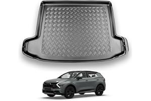 NOMAD Kia Sportage (2021+) Boot Liner [Upper Boot Position] Tailored Fit Car Floor Mat Protector Non Slip Waterproof Raised Edges Compatible Custom Fit Accessory Black Dog & Pet Friendly