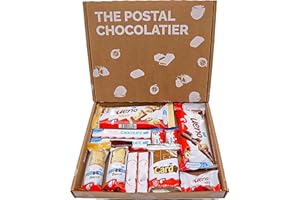 THE POSTAL CHOCOLATIER Chocolate Gift Box Hamper, Letter Box Friendly, Perfect for Presents, Surprises and Special Occasions, Bueno, Happy Hippo, Cards, Bueno Mini