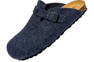 GONKOS®, Zuecos de Lana Virgen, Plantilla Anatómica de Piel y Corcho Natural, Zuecos de Fieltro, Pantuflas Fieltro Hombre y Mujer, Zapatillas Casa Confortables de Calidad, Hechas a Mano en España