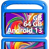 2024 Newest Bambini Tablet Android 13, 7 Pollici, 7 GB RAM+64 GB ROM, WiFi 6, Bluetooth, GPS, Educazione + Giochi, Google Pla