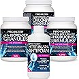 Pro-Kleen Hot Tub Starter Kit - Fast Dissolving Chlorine Granules 1kg, Hot Tub PH Reducer Sodium Bisulphate 1.5kg, pH+ Plus Increaser Granules 1kg & Hot Tub Anti-foam 1L -Hot Tub Maintenance Kit