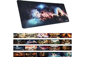 TRAVLN 70x30 cm Desk Mat| Premium Desk Pad Large | 3mm Thick Large Mouse Mat Mouse Pad | Desk Pad Protector for Office and Home | Laptop Desk Writing Pad Blotter Pad (Astronaut Bunny)
