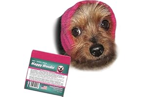 ZONI PETS The Original Happy Hoodie for Dogs & Cats - Since 2008 - The Grooming and Force Drying Miracle Tool for Anxiety Relief & Calming Dogs (Small, Pink)