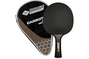 Donic-Schildkröt CarboTec Raqueta de Tenis de Mesa ITTF 20%, 50% y 100% Carbono Seleccionable