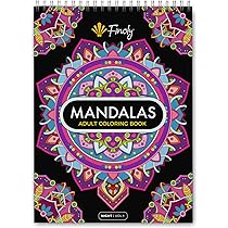 Libro Mandala Da Colorare Per Adulti Finoly - 30 Illustrazioni - Formato A4 - Carta Premium - Foto 2